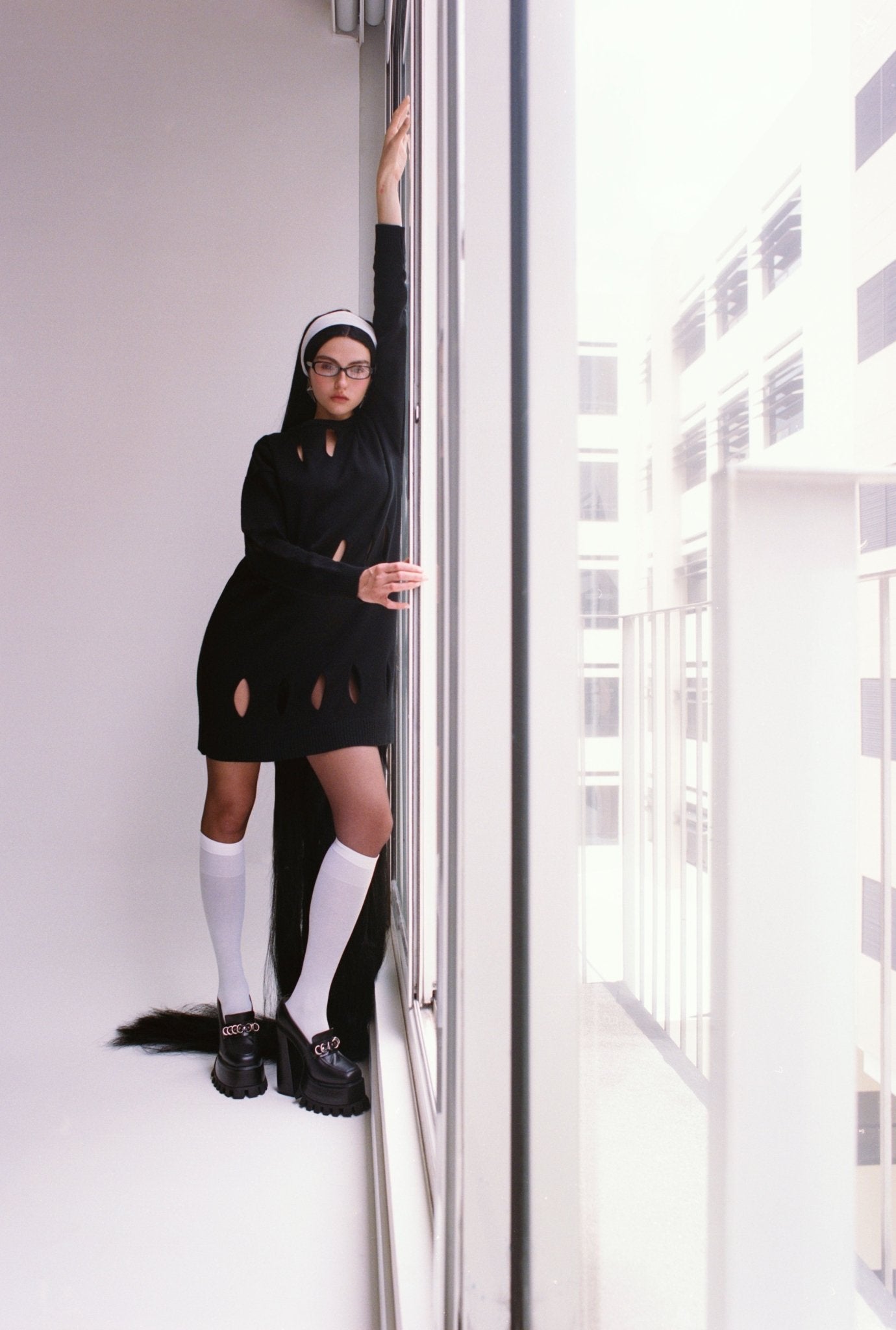 Vestido Pétalos de la Curuba - C R B A ® s t u d i o - vestido Negro // Pétalos de la Curuba - C R B A ® s t u d i o - - S - M - - Vestido Pétalos de la Curuba